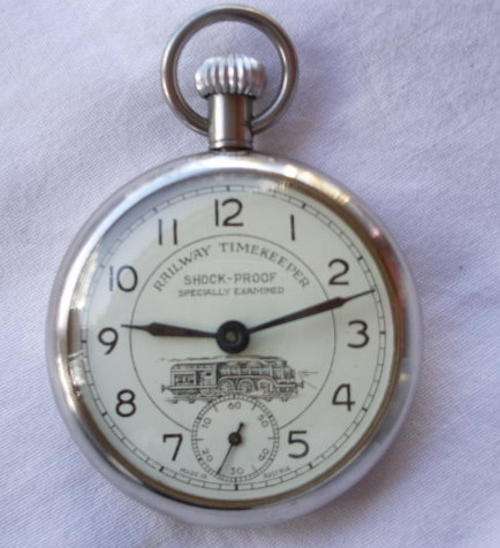 HIGHLY COLLECTABLE RAILWAY TIMEKEEPER - MADE IN AUSTRIA - SECONDS RUN ANTI - CLOCKWISE - PERFECT AND