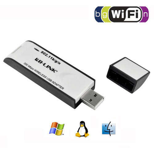 300Mbps Wifi USB Adaptor (802.11B/G/N) ***WIN/MAC/LINUX***