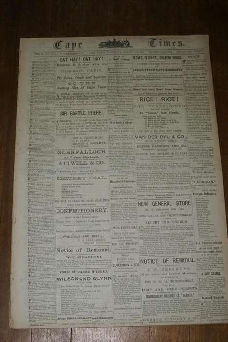 Cape Times Front