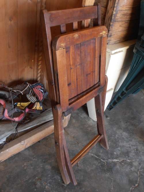 Small vintage folding chair from a Free State farm