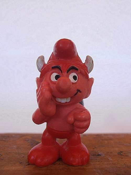 20213 Devil Smurf, Vintage Smurfs figure, Shipping will only be charged once!