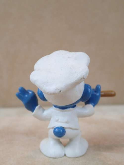 20042 Chef Smurf, vintage Smurfs figure. Shipping will only be charged once!