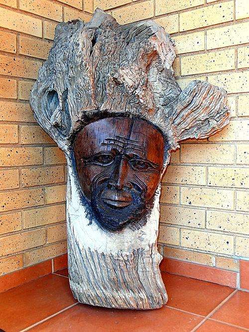 Old, large AFRICAN CARVING, MASK, very heavy ironwood!