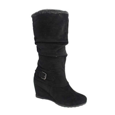 STUNNING LADIES WEDGE SUEDE BOOT****SIZE***6,7