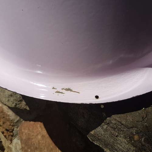 Pink enamel baby bath / basin - Excellent condition