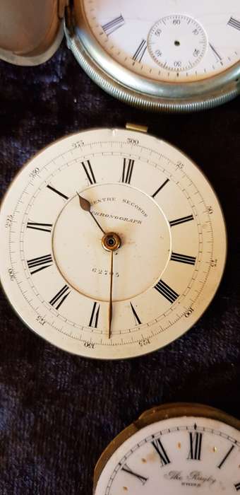 VARIOUS VINTAGE POCKET WATCHES AND DIALS WITH MOVEMENTS FOR REPAIR/SPARES