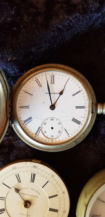 VARIOUS VINTAGE POCKET WATCHES AND DIALS WITH MOVEMENTS FOR REPAIR/SPARES