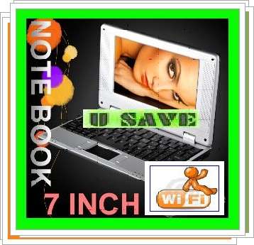 GREAT 7" WiNDOWS WiFi NETBOOK USB PC COMPUTER NOTEBOOK MOBILE GADGET * R1 No Res Saver Auction *