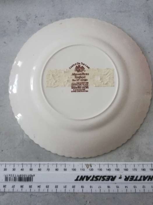 Collection of decorative plates, one Limoges and one Johnson Bros.  Pretty.