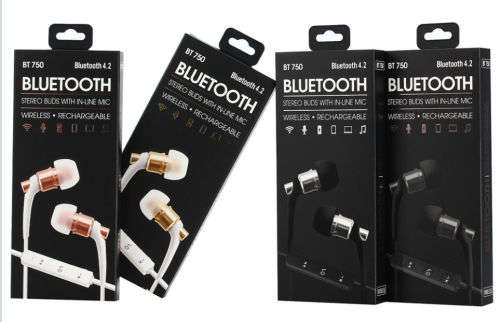 Bluetooth 5.0 Wireless Headphones - BT750 - Gold