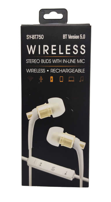 Bluetooth 5.0 Wireless Headphones - BT750 - Gold