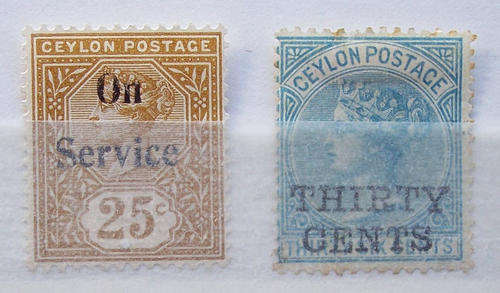CEYLON-QUEEN VICTORIA OVERPRINTS-VERY SCARCE & VALUABLE-UMM & MM