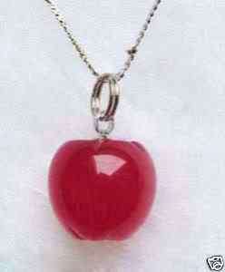 Jade Apple Shape Pendant necklace