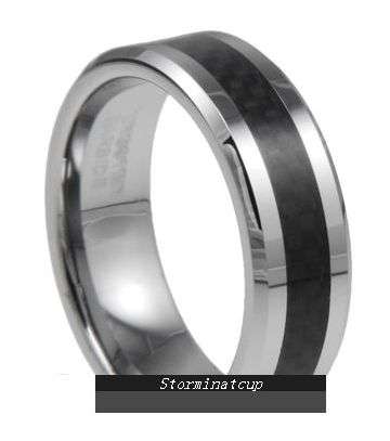 **FREE SHIPPING!!**STUNNING TUNGSTEN CARBIDE 2TONE BLACK SATIN/BRUSHED RING size 11