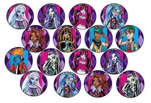 Monster High Edible Picture Cupcake Toppers - End of Year Sale