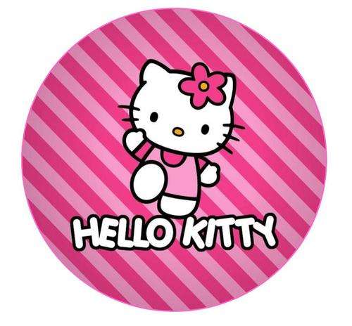 Hello Kitty Cake Edible Picture & 16 Edible Cupcake Toppers