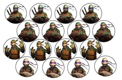 Teenage Mutant Ninja Turtles Edible Picture Cupcake Toppers