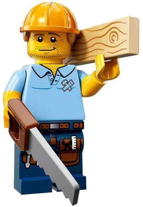~ New Lego Minifigures Series 13 Carpenter ~ New in Sealed Packaging ~ Discontinued (71008)