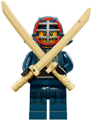 ~ New Lego Minifigures Series 15 Kendo Fighter ~ New in Sealed Packaging ~ Discontinued (71011)