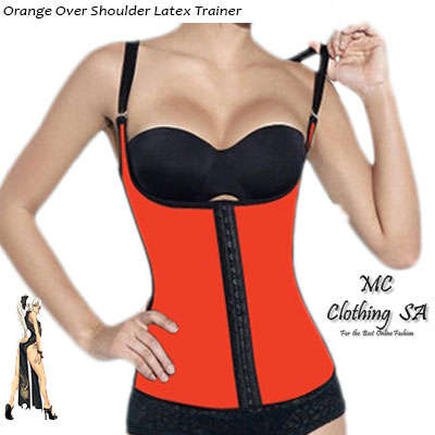 Over Shoulder Latex Waist Trainers