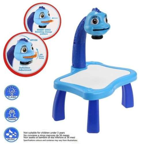 KIDS MULTI FUNCTIONAL EDUCATIONALLY DRAWING PAINTING TOY PROJECTOR LEARNING DRAWING DESK