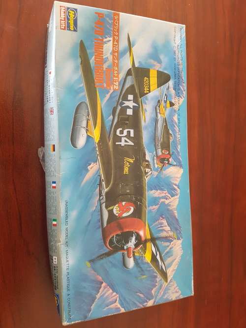 VINTAGE HASEGAWA P47D THUNDERBOLT 1:72 SCALE BOX ONLY