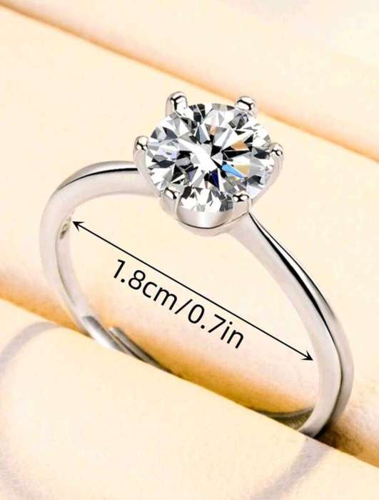 1.00CT CERTIFIED MOISANITE DIAMOND RING WITH CERTIFICATE