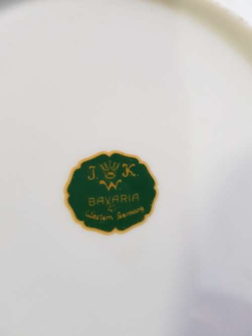 Vintage JWK Porcelain Plate, Germany