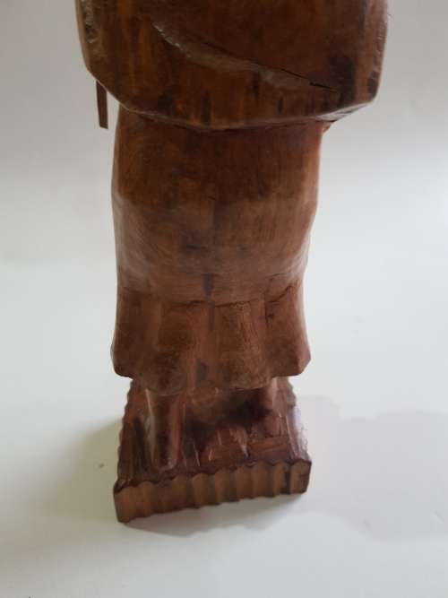 Wood Carved African Woman
