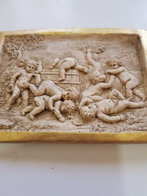 Ceramic Wallplate, Made in Italy, Gypsea Gubbio, 3D