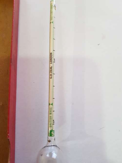 Vintage Hydrometer, Specific Gravity Hydrometer, 1300 - 1400, G.H. Zeal, London
