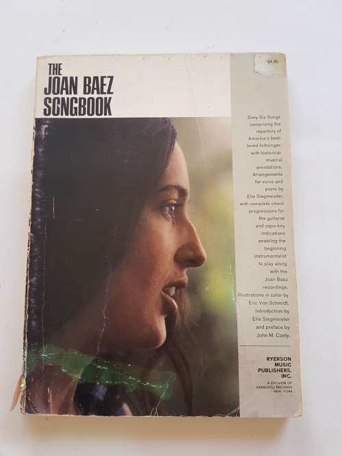 The Joan Baez Songbook, Piano Vocals Lyrics Song Sheet