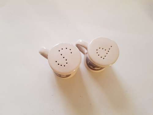 Porcelain Salt & Pepper Shakers, Black Bear Trading