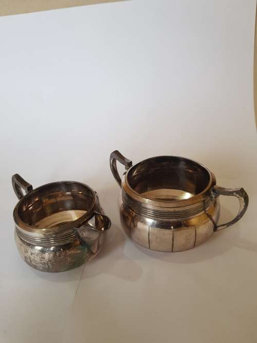 FC and Co. Milk Jug and Bowl, 325 Silver