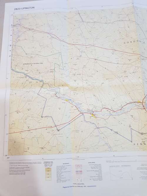 Map 2820 Upington, 1:250 000, 1994