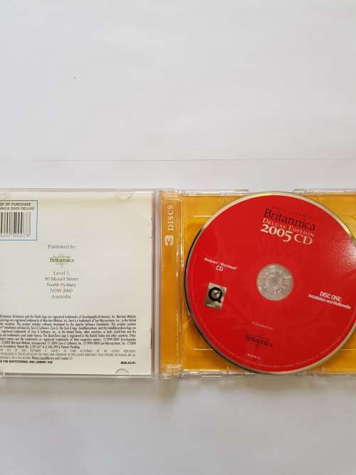 Encyclopedia Britannica Deluxe Edition 2005 CD