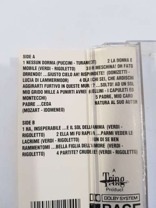 Pavarotti, The Pavarotti Collection Vol. 1, Cassette