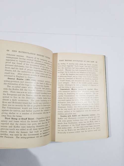 Maskew Miller`s New Matriculation History Course, Part II, Second Edition