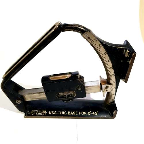 WW II, World War II, British Clinometer Field Mark VI, No. 17619, 1941