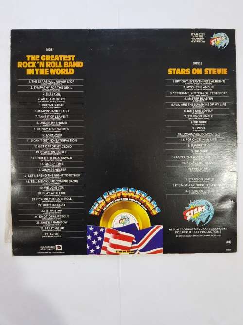 Stars on 45 The Superstars/Stars on Stevie LP, VG+