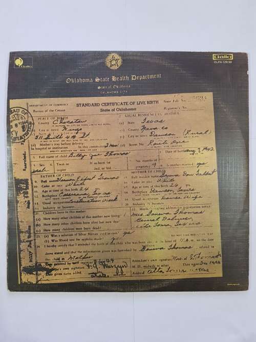 B.J. Thomas, Greatest Hits Double LP, VG