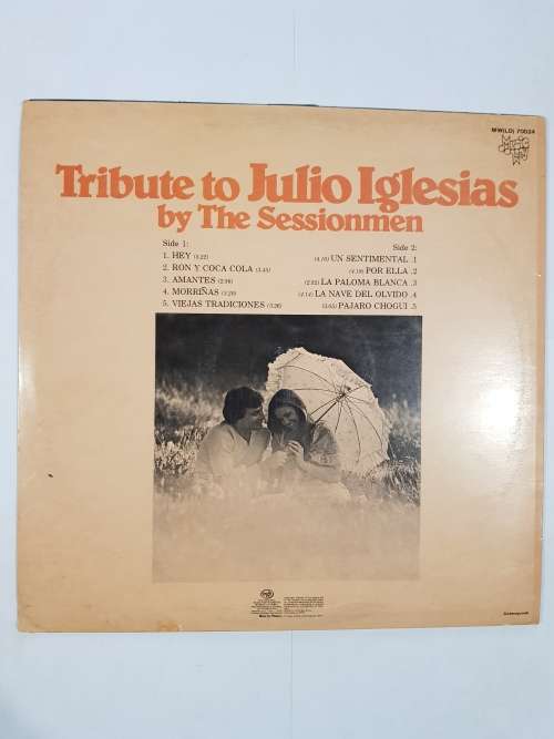 Tribute to Julio Iglesias by The Sessionmen LP, VG+