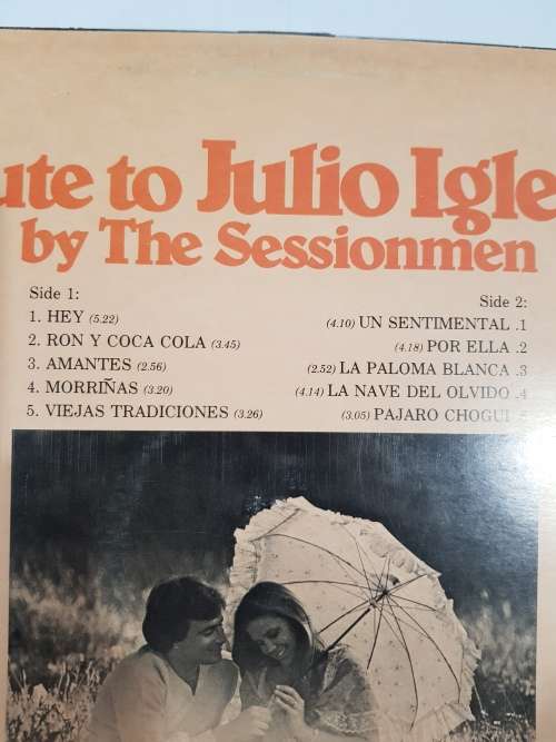 Tribute to Julio Iglesias by The Sessionmen LP, VG+