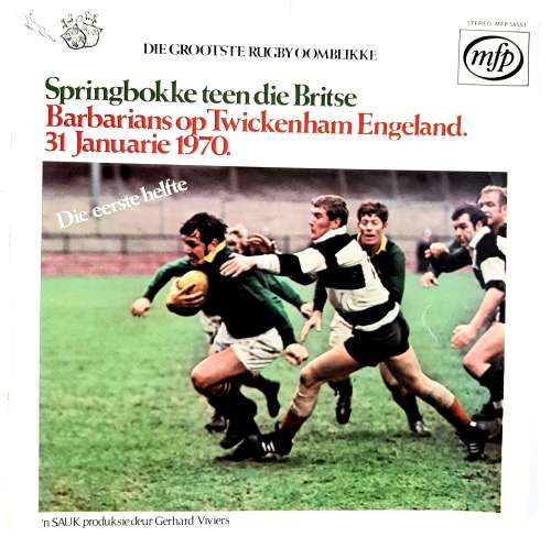 Springbokke Teen De Britse, Twickenham, 1970 LP, VG