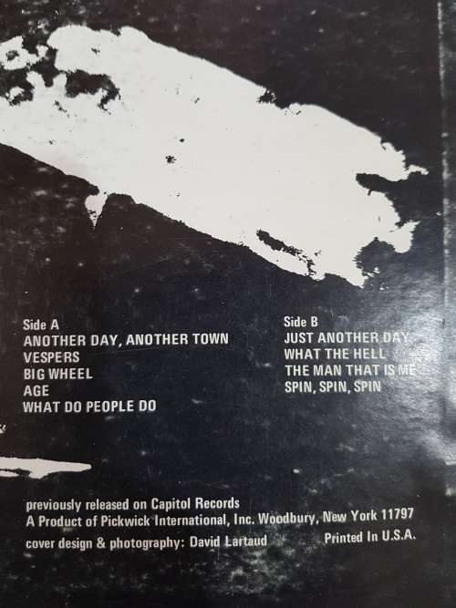 Jim and Ingrid Groce, Another Day, Another Town LP, VG