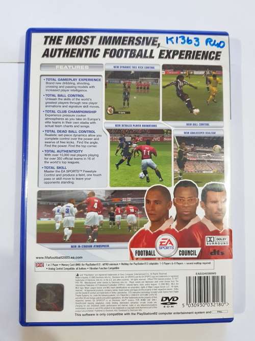Playstation 2, PS2, Fifa Football 2003