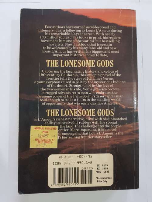 The Lonesome Gods by Louis L`Amour