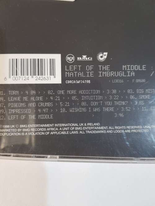 Natalie Imbruglia, Left of the Middle CD