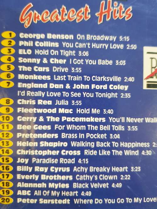 Solid Gold Jukebox, Greatest Hits CD