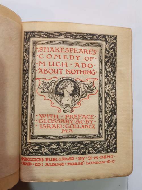 Much Ado About Nothing by William Shakespeare, 1896